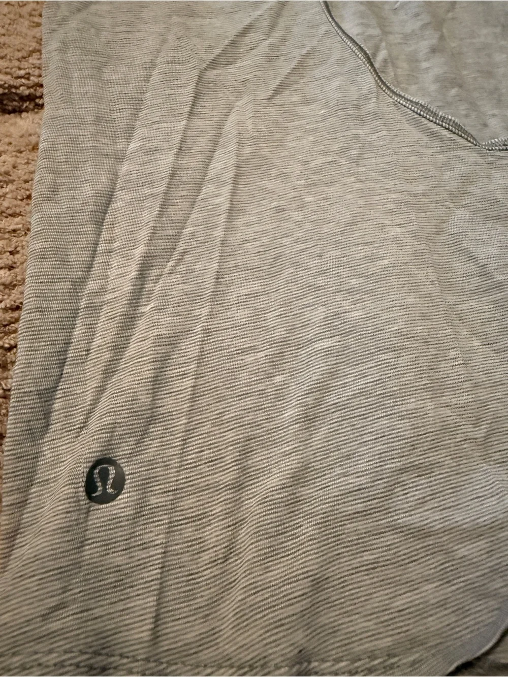 Lululemon Crossback Tank Top - Light Gray